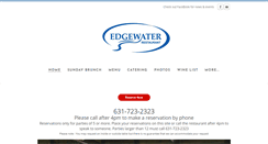 Desktop Screenshot of edgewaterrestaurant.com